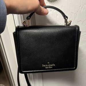 Kate Spade Black Crossbody Bag with Gold Hardware
